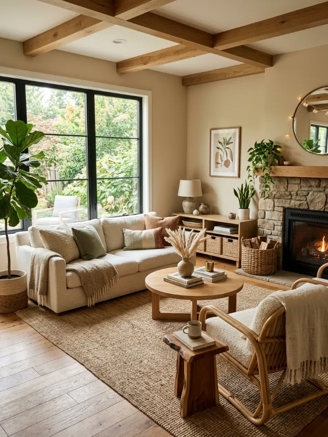 Add woven and natural textures