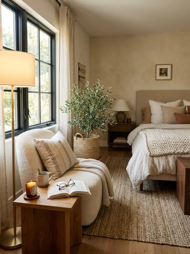 Add a reading chair in the corner