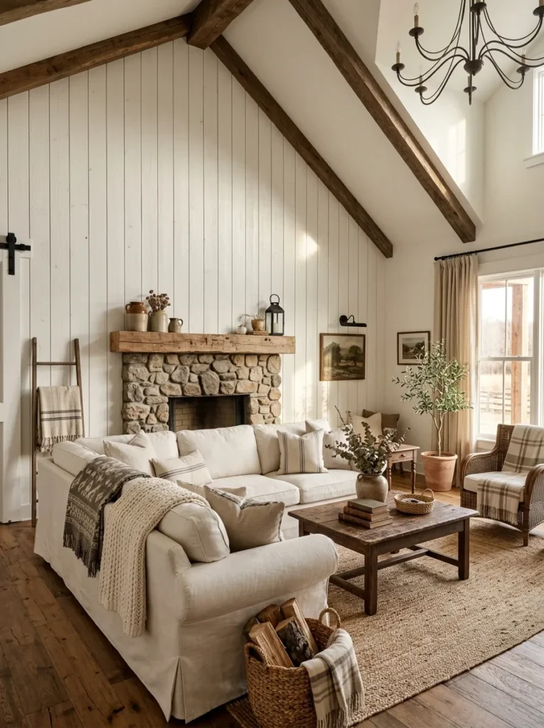 Bring in shiplap or wood paneling