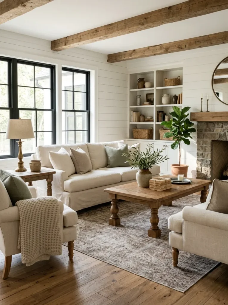 Choose furniture with turned wood legs