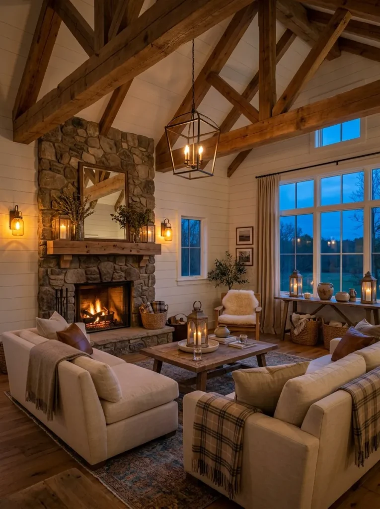 Choose mason jar or lantern style lighting