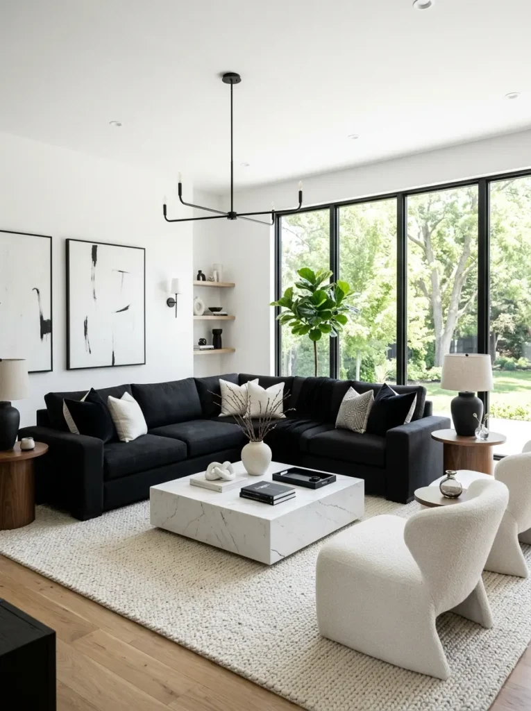 Choose one statement black piece of furniture