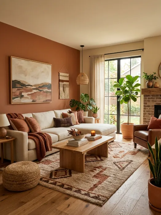 Choose warm, earthy colors