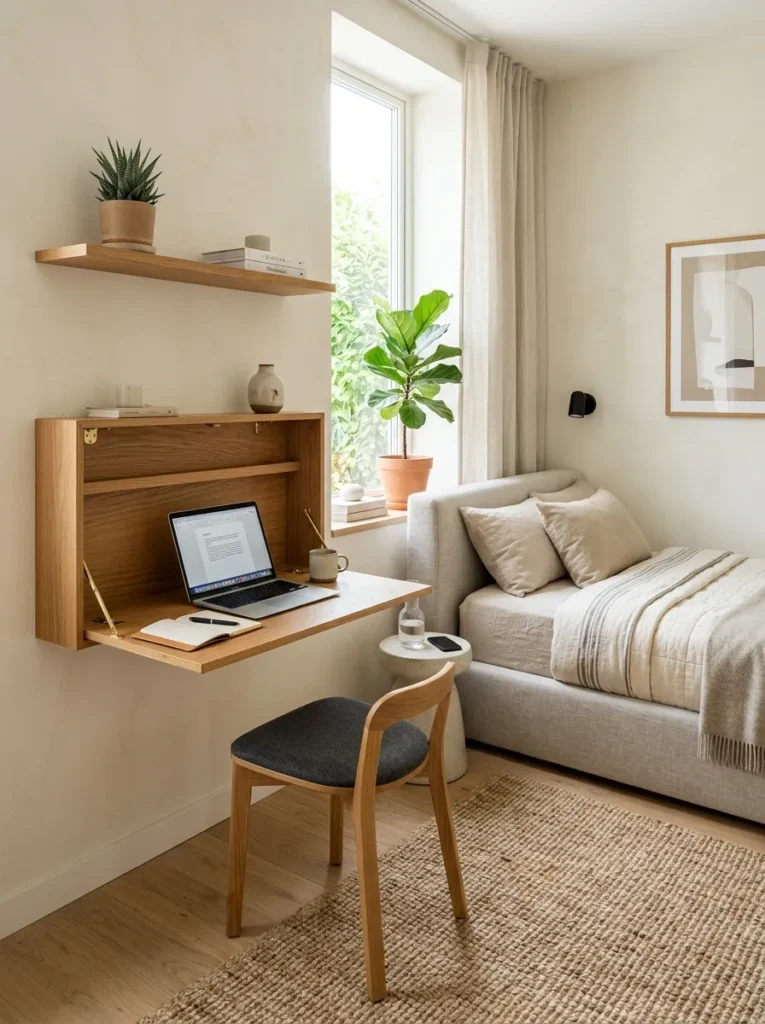 Choose a desk that folds away