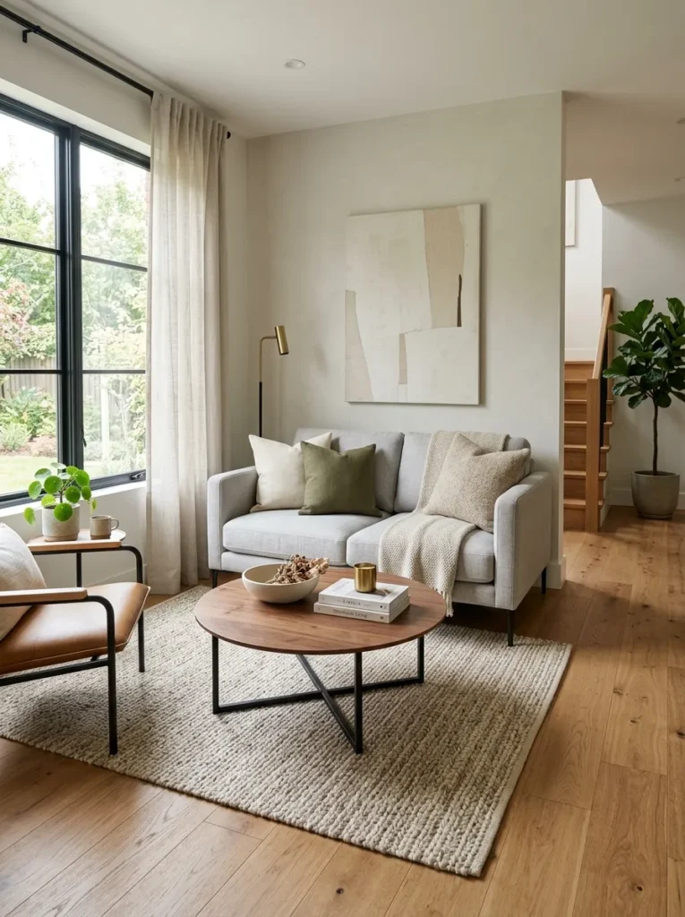 Choose a sofa with slim arms