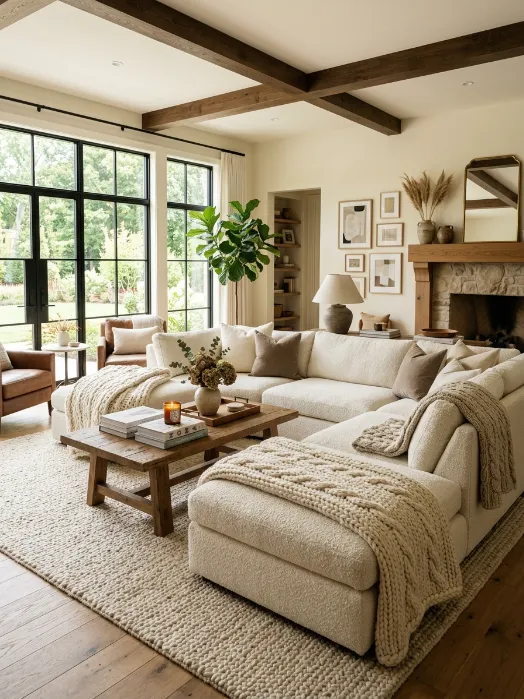 Choose an oversized, comfortable sofa