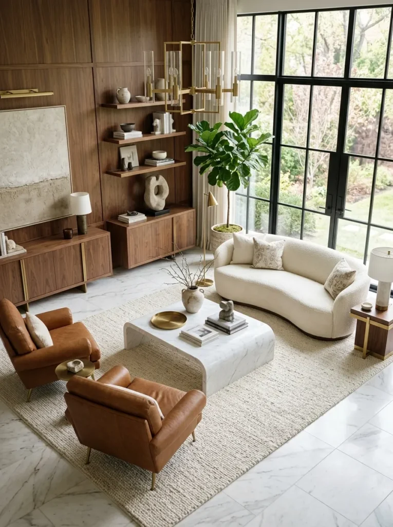 Layer rich, natural materials