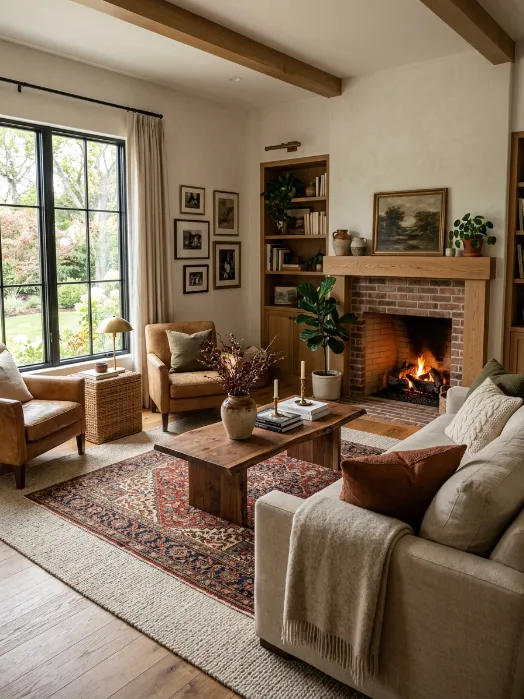 Layer rugs for extra texture