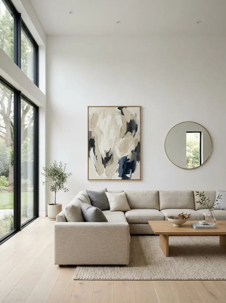 Limit wall decor to one or two pieces