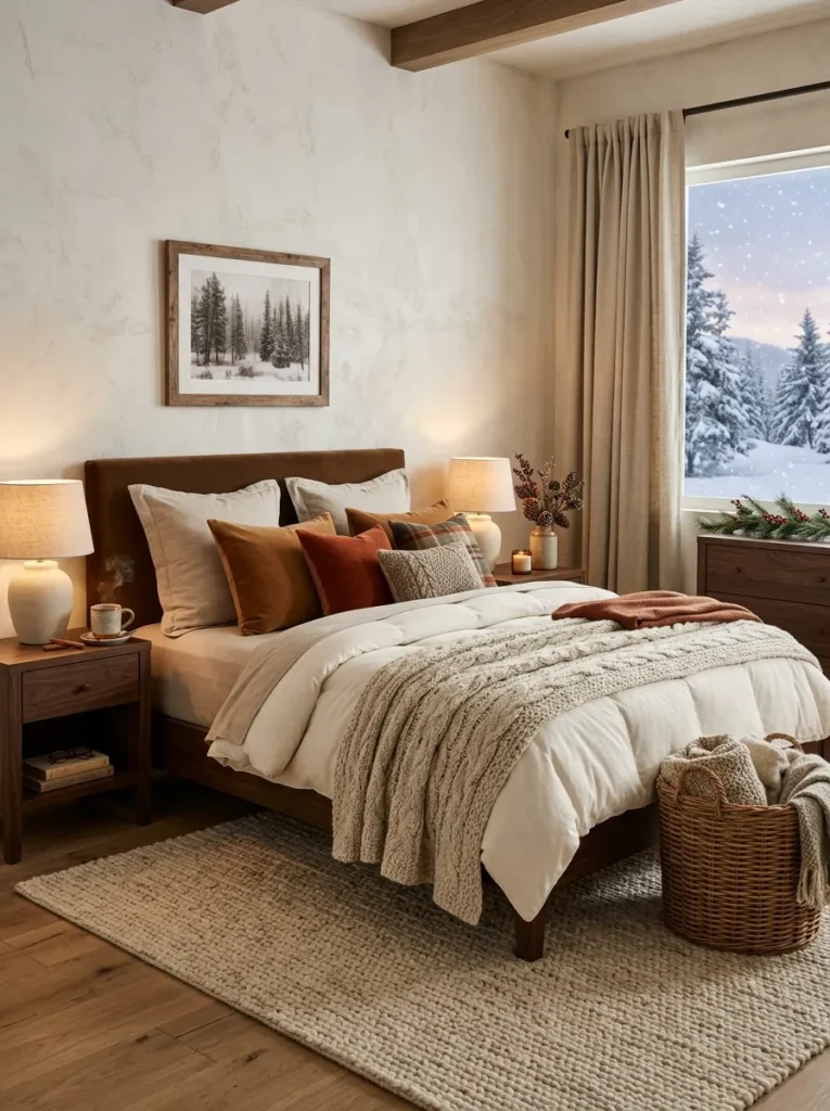 Use flannel or brushed cotton sheets in colder months
