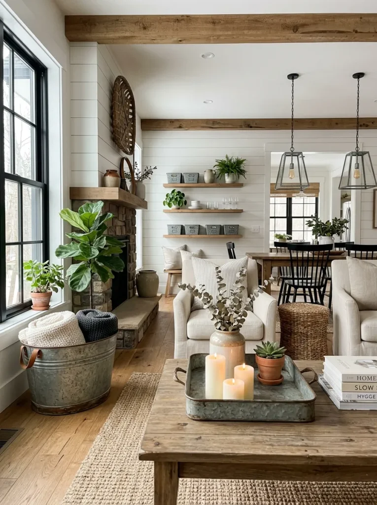 Use galvanized metal accents