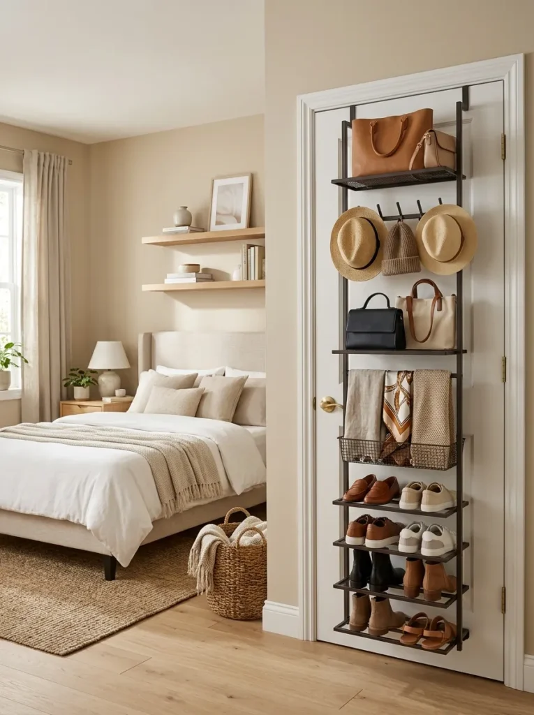 Use over the door storage