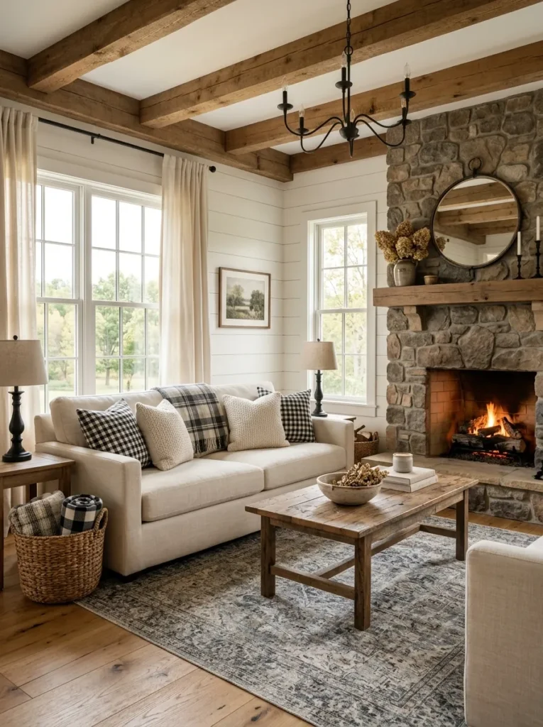 Use plaid or buffalo check accents