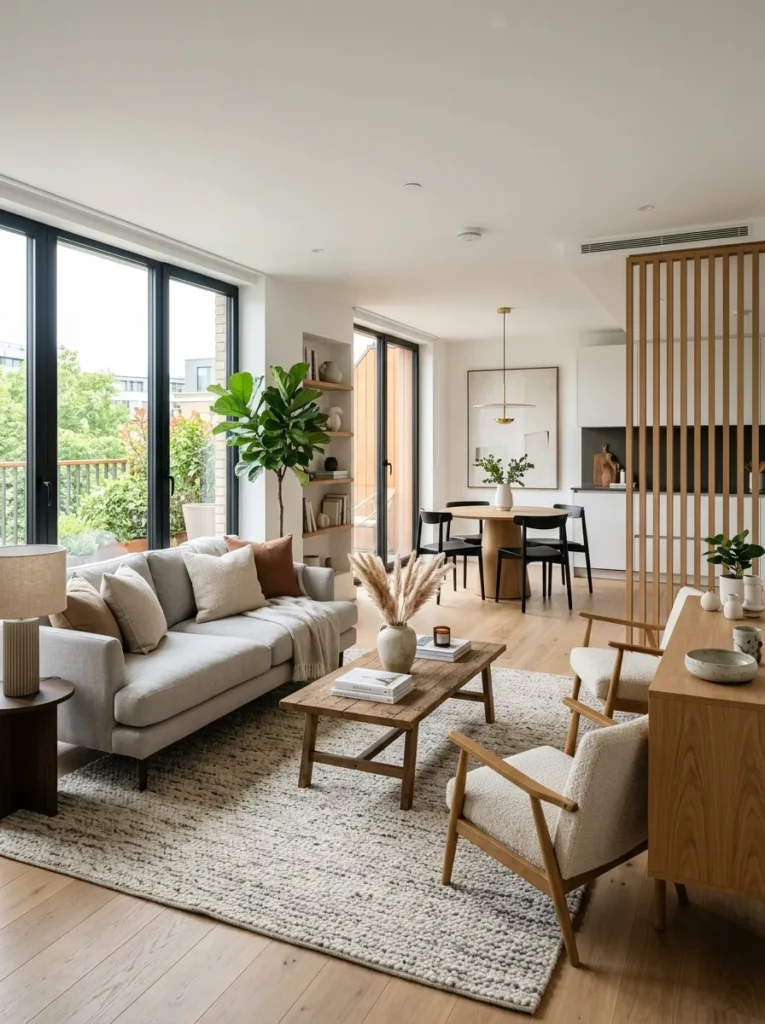 Use a rug to define the space