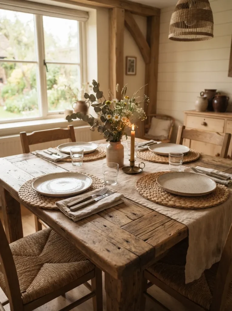 7. add woven placemats or 202608051102
